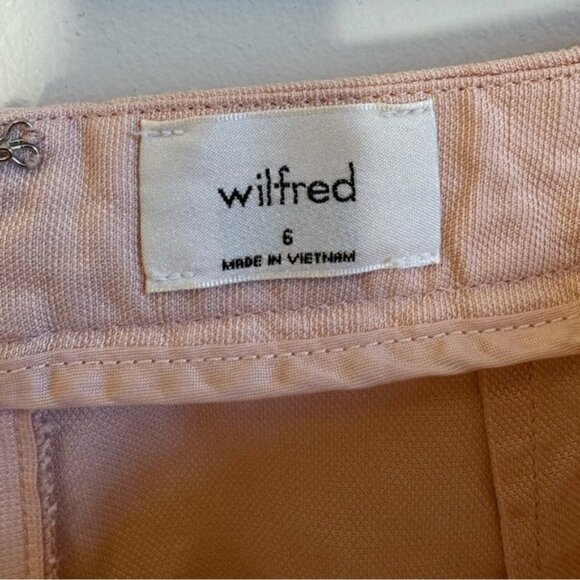 Aritzia Wilfred Linen Blend Patio Mini Skirt Size 6 - Picture 4 of 10